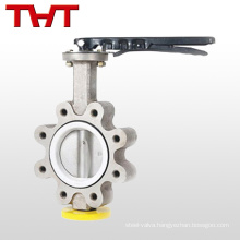 Light weight stainless lug butterfly valve style